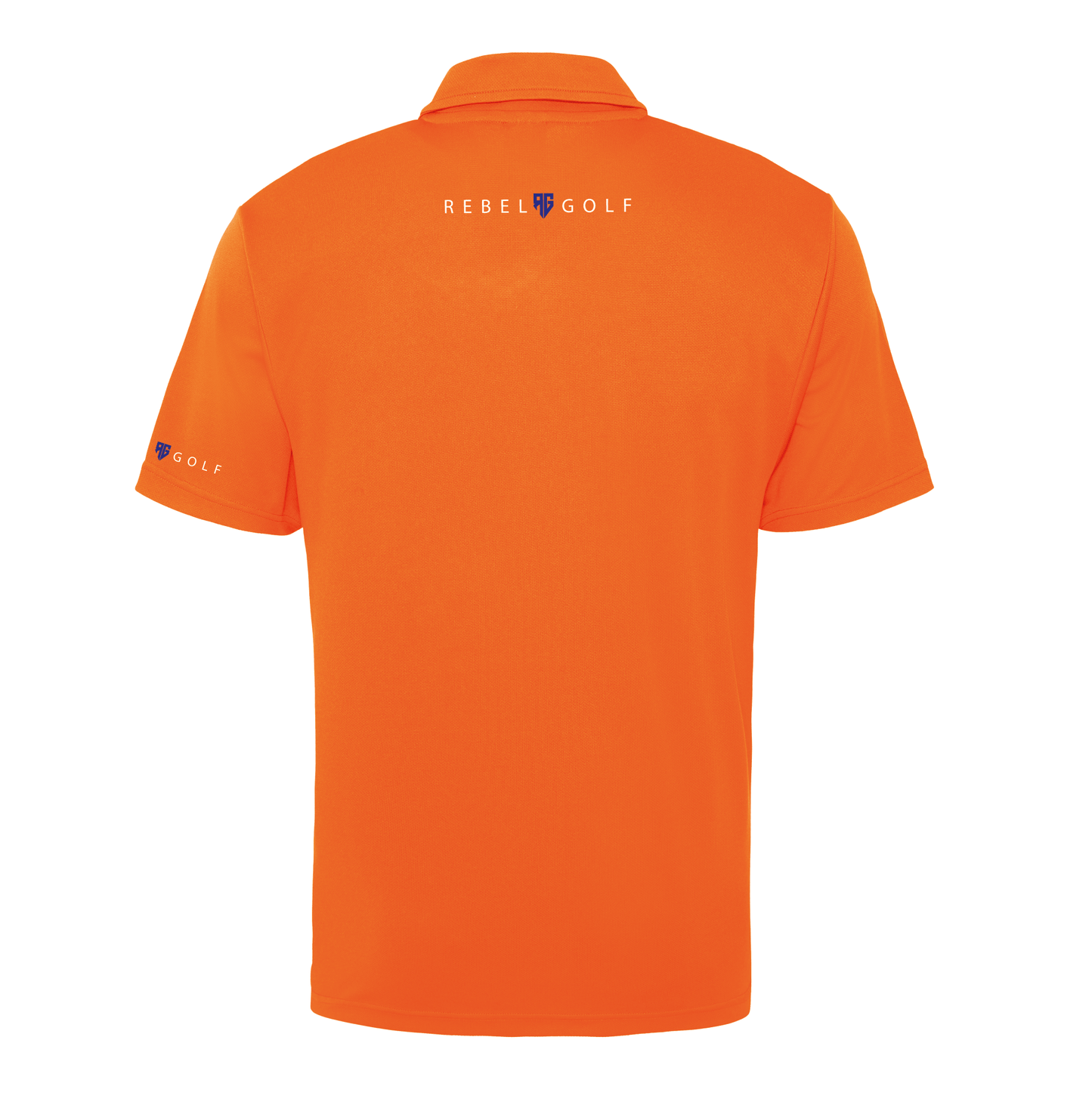 Oblique Polo Shirt - Orange Crush/Cobalt/Ice