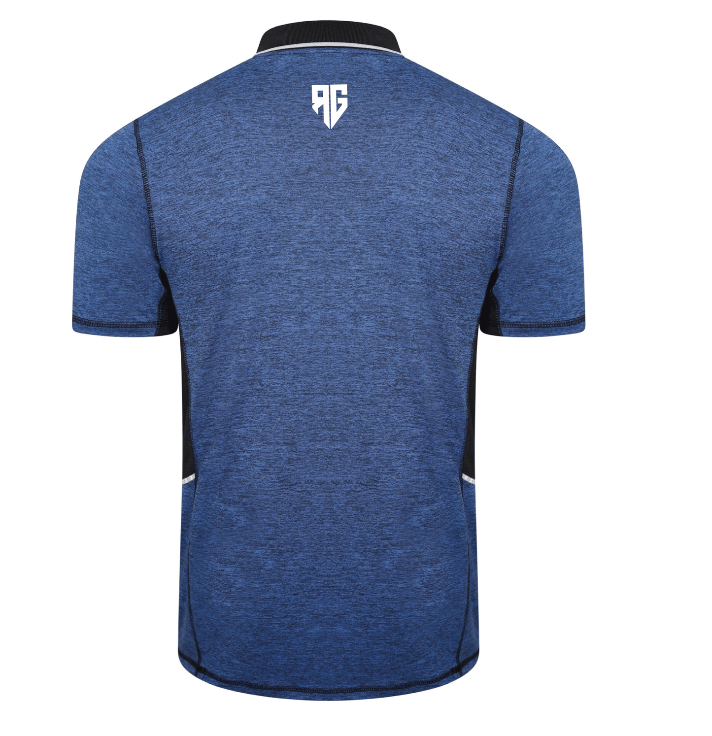 The Glitch Polo Shirt - Cobalt/Liquorice/Ice
