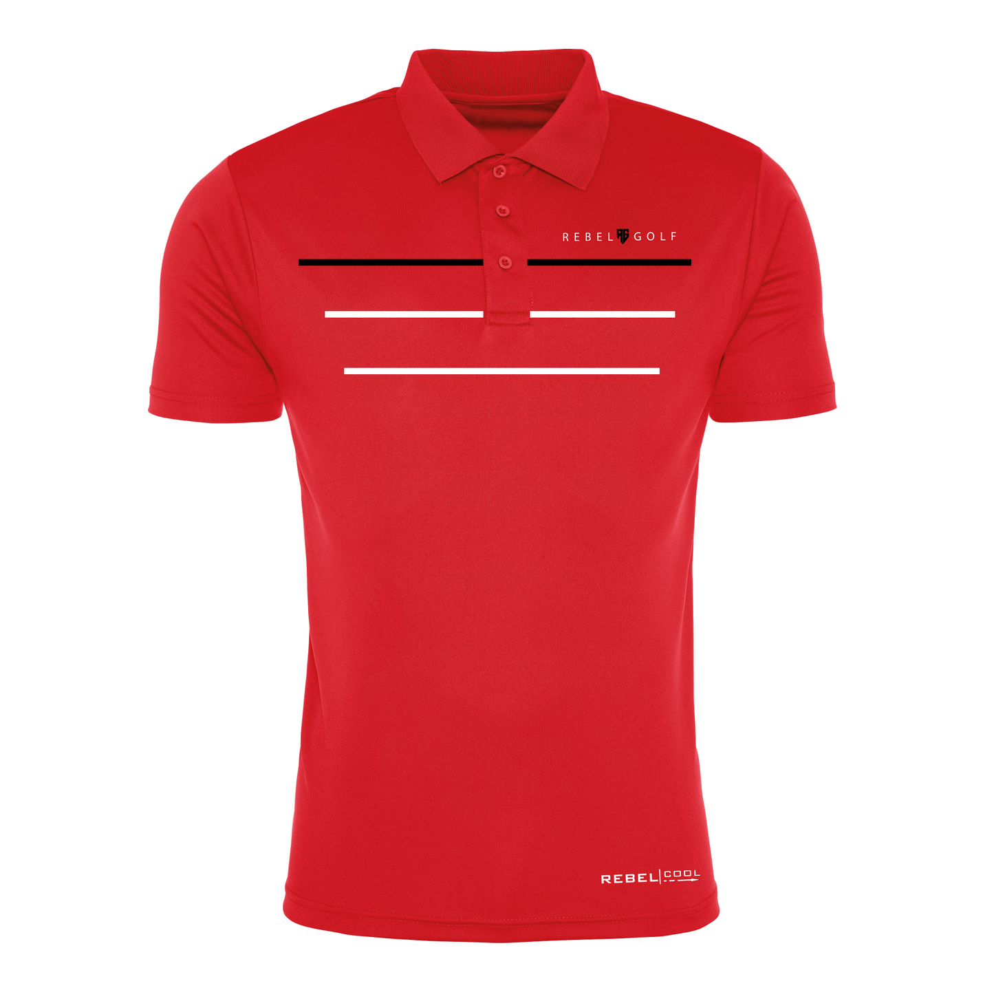 Latitude Polo Shirt - Tiger Red/Liquorice/Ice