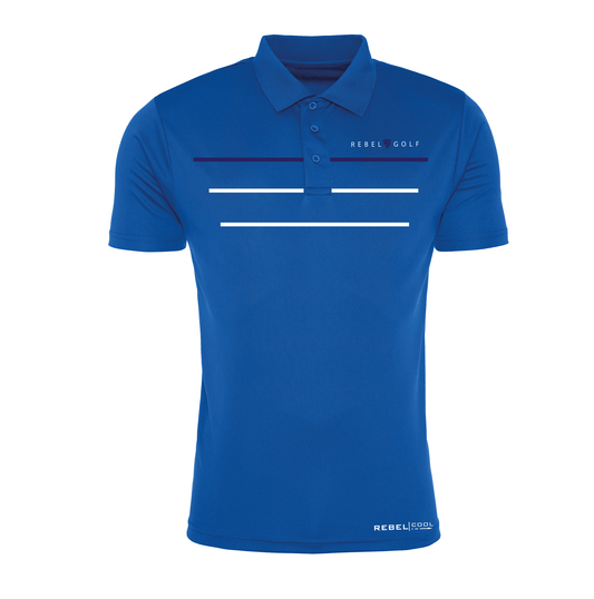 Latitude Polo Shirt - Cobalt/Oxford/Ice