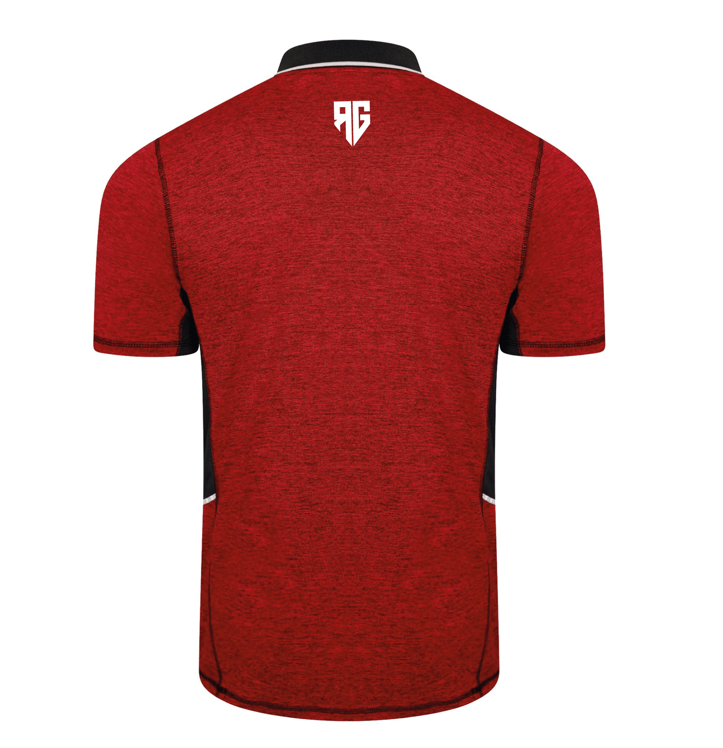 The Glitch Polo Shirt - Tiger Red/Liquorice/Ice