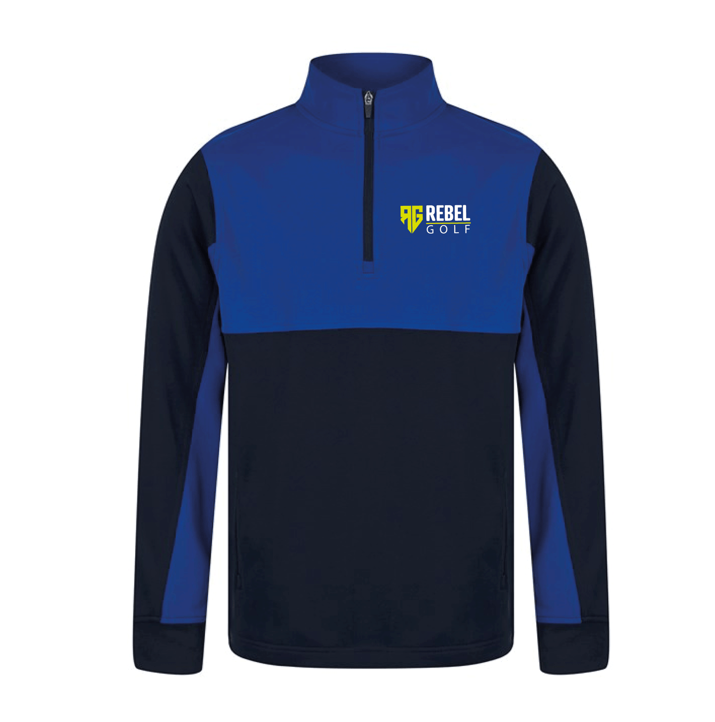 Duel Colourblock Qzip - Cobalt/Oxford