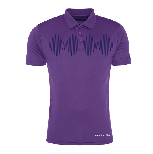 Shockwave Polo Shirt - Purple Haze/Oxford