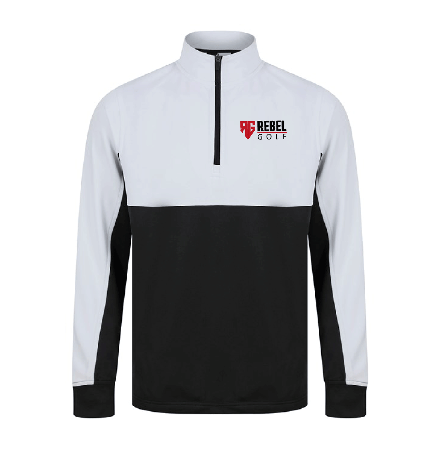 Duel Colourblock Qzip - Ice/Liquorice